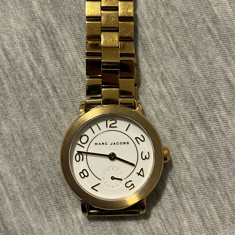 Marc Jacobs gold tone stainless steel watch